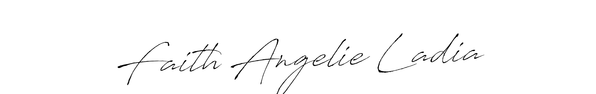 Antro_Vectra is a professional signature style that is perfect for those who want to add a touch of class to their signature. It is also a great choice for those who want to make their signature more unique. Get Faith Angelie Ladia name to fancy signature for free. Faith Angelie Ladia signature style 6 images and pictures png