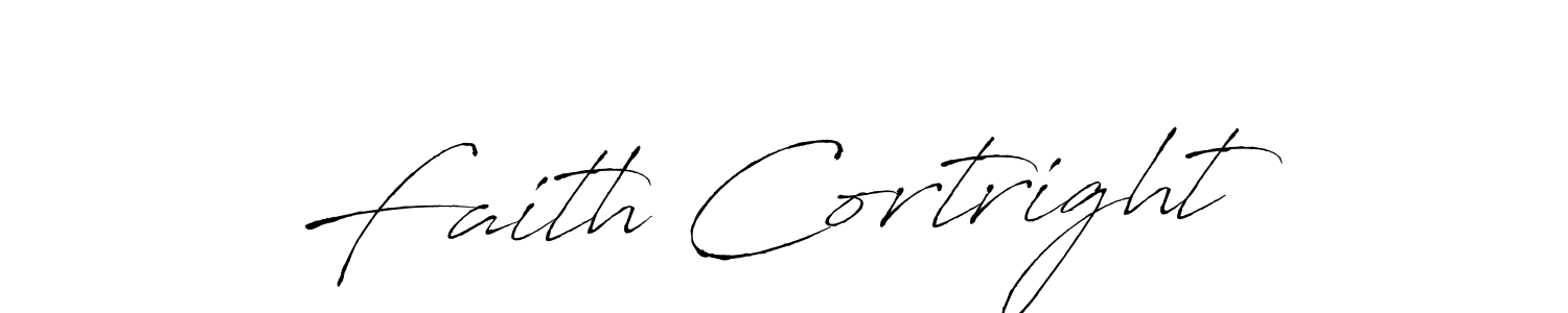 You should practise on your own different ways (Antro_Vectra) to write your name (Faith Cortright) in signature. don't let someone else do it for you. Faith Cortright signature style 6 images and pictures png