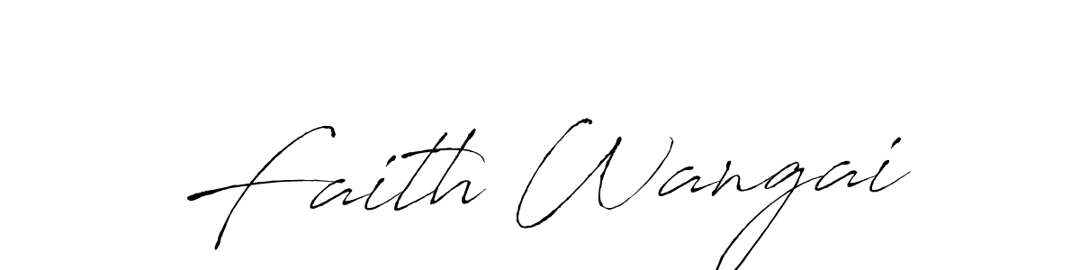 Make a beautiful signature design for name Faith Wangai. Use this online signature maker to create a handwritten signature for free. Faith Wangai signature style 6 images and pictures png