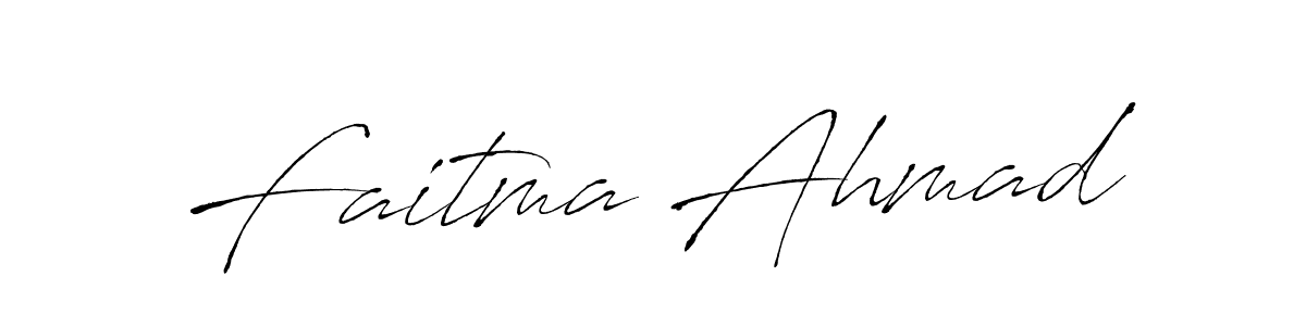 Also we have Faitma Ahmad name is the best signature style. Create professional handwritten signature collection using Antro_Vectra autograph style. Faitma Ahmad signature style 6 images and pictures png