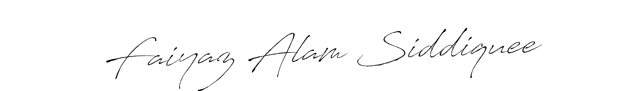 How to make Faiyaz Alam Siddiquee name signature. Use Antro_Vectra style for creating short signs online. This is the latest handwritten sign. Faiyaz Alam Siddiquee signature style 6 images and pictures png