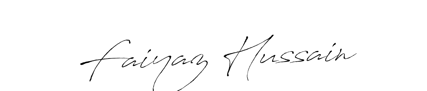 How to make Faiyaz Hussain name signature. Use Antro_Vectra style for creating short signs online. This is the latest handwritten sign. Faiyaz Hussain signature style 6 images and pictures png