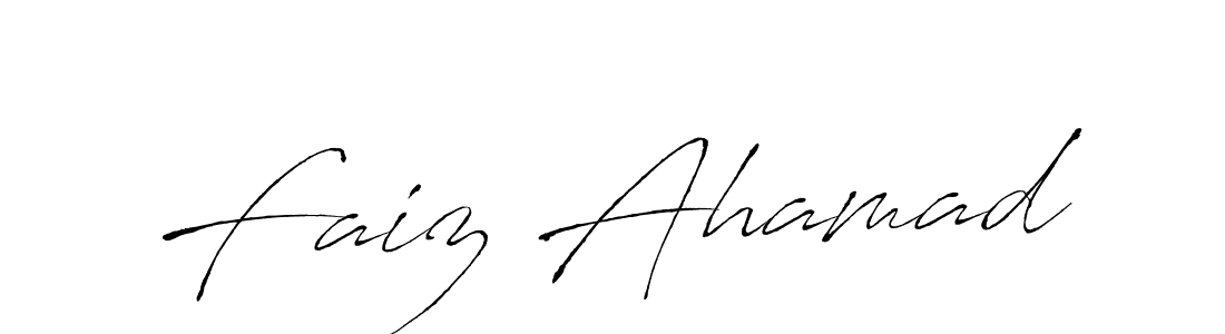 Design your own signature with our free online signature maker. With this signature software, you can create a handwritten (Antro_Vectra) signature for name Faiz Ahamad. Faiz Ahamad signature style 6 images and pictures png