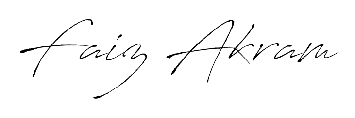The Antro_Vectra lettering style adds unique flourish to name Faiz Akram. Stand out with a custom digital autograph made in seconds. Faiz Akram signature style 6 images and pictures png