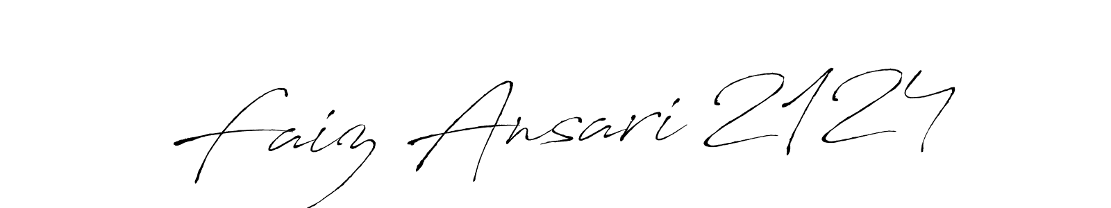 Create a beautiful signature design for name Faiz Ansari 2124. With this signature (Antro_Vectra) fonts, you can make a handwritten signature for free. Faiz Ansari 2124 signature style 6 images and pictures png