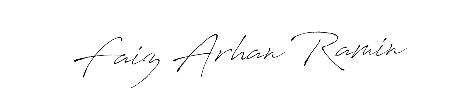 Make a beautiful signature design for name Faiz Arhan Ramin. Use this online signature maker to create a handwritten signature for free. Faiz Arhan Ramin signature style 6 images and pictures png