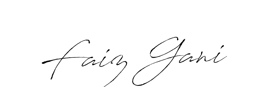 How to make Faiz Gani signature? Antro_Vectra is a professional autograph style. Create handwritten signature for Faiz Gani name. Faiz Gani signature style 6 images and pictures png