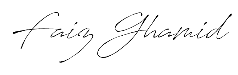 Elevate your brand with a stunning Faiz Ghamid eSignature. The Antro_Vectra style provides a balanced, flowing aesthetic for everyday signing. Faiz Ghamid signature style 6 images and pictures png