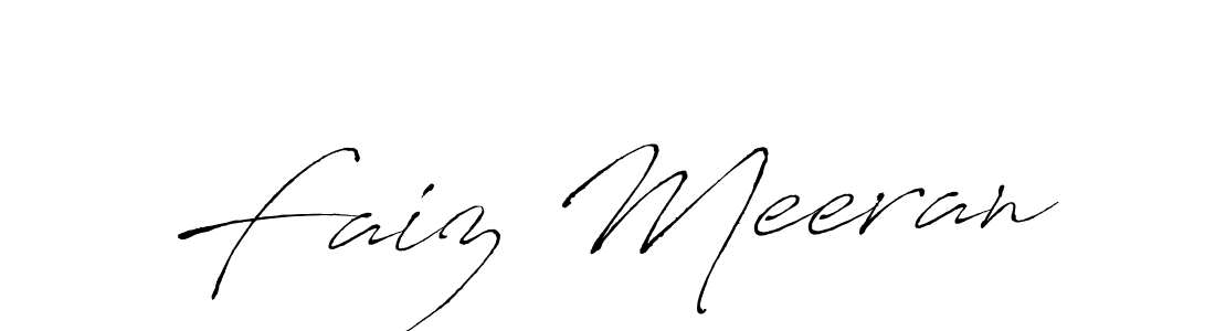 Make a beautiful signature design for name Faiz Meeran. With this signature (Antro_Vectra) style, you can create a handwritten signature for free. Faiz Meeran signature style 6 images and pictures png