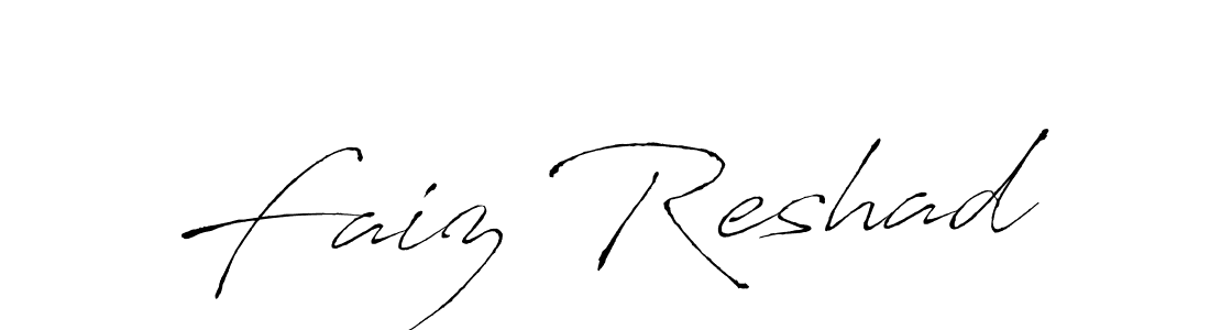 Also we have Faiz Reshad name is the best signature style. Create professional handwritten signature collection using Antro_Vectra autograph style. Faiz Reshad signature style 6 images and pictures png