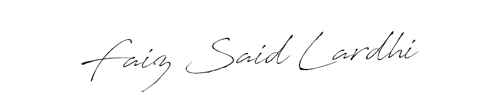 Design your own signature with our free online signature maker. With this signature software, you can create a handwritten (Antro_Vectra) signature for name Faiz Said Lardhi. Faiz Said Lardhi signature style 6 images and pictures png