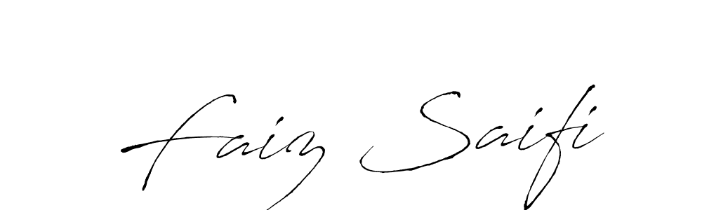 Use a signature maker to create a handwritten signature online. With this signature software, you can design (Antro_Vectra) your own signature for name Faiz Saifi. Faiz Saifi signature style 6 images and pictures png