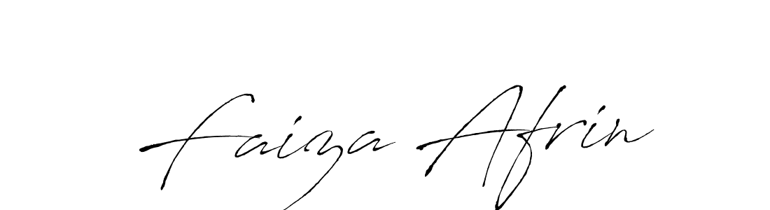 How to make Faiza Afrin name signature. Use Antro_Vectra style for creating short signs online. This is the latest handwritten sign. Faiza Afrin signature style 6 images and pictures png