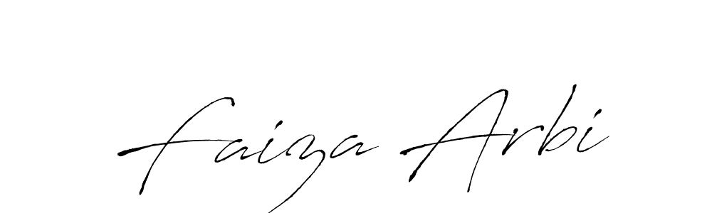 Create a beautiful signature design for name Faiza Arbi. With this signature (Antro_Vectra) fonts, you can make a handwritten signature for free. Faiza Arbi signature style 6 images and pictures png