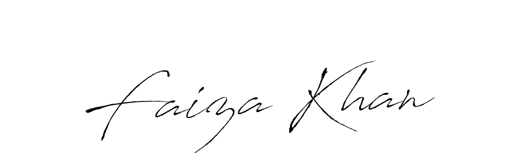 Create a beautiful signature design for name Faiza Khan. With this signature (Antro_Vectra) fonts, you can make a handwritten signature for free. Faiza Khan signature style 6 images and pictures png