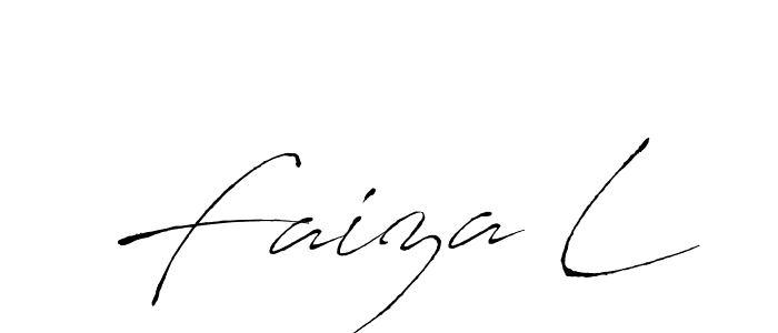 Also You can easily find your signature by using the search form. We will create Faiza L name handwritten signature images for you free of cost using Antro_Vectra sign style. Faiza L signature style 6 images and pictures png