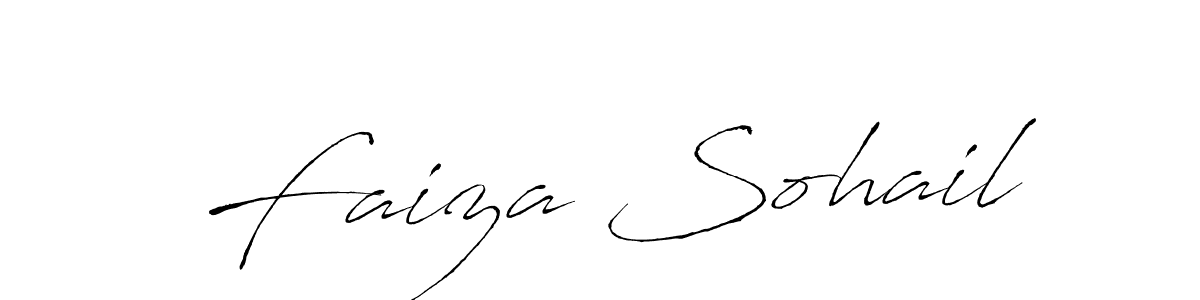 Faiza Sohail stylish signature style. Best Handwritten Sign (Antro_Vectra) for my name. Handwritten Signature Collection Ideas for my name Faiza Sohail. Faiza Sohail signature style 6 images and pictures png