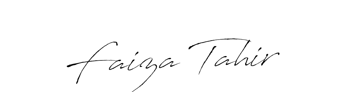 Also You can easily find your signature by using the search form. We will create Faiza Tahir name handwritten signature images for you free of cost using Antro_Vectra sign style. Faiza Tahir signature style 6 images and pictures png