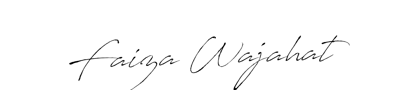 This is the best signature style for the Faiza Wajahat name. Also you like these signature font (Antro_Vectra). Mix name signature. Faiza Wajahat signature style 6 images and pictures png
