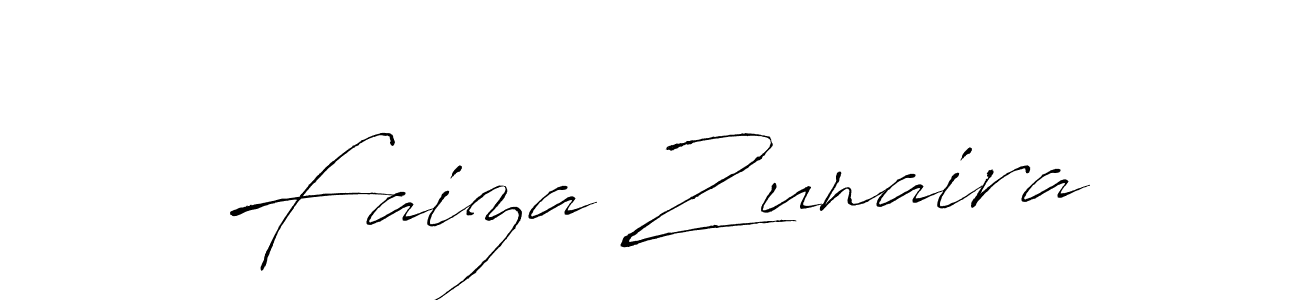 Also You can easily find your signature by using the search form. We will create Faiza Zunaira name handwritten signature images for you free of cost using Antro_Vectra sign style. Faiza Zunaira signature style 6 images and pictures png