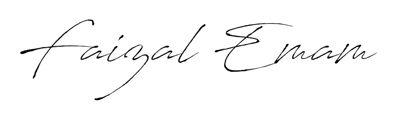 Design your own signature with our free online signature maker. With this signature software, you can create a handwritten (Antro_Vectra) signature for name Faizal Emam. Faizal Emam signature style 6 images and pictures png