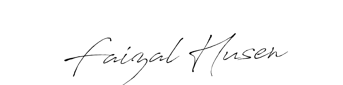 Design your own signature with our free online signature maker. With this signature software, you can create a handwritten (Antro_Vectra) signature for name Faizal Husen. Faizal Husen signature style 6 images and pictures png