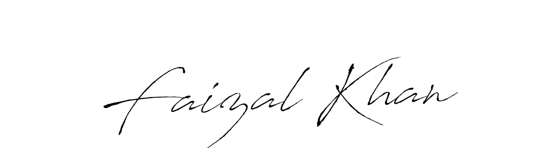 Design your own signature with our free online signature maker. With this signature software, you can create a handwritten (Antro_Vectra) signature for name Faizal Khan. Faizal Khan signature style 6 images and pictures png