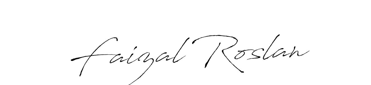 It looks lik you need a new signature style for name Faizal Roslan. Design unique handwritten (Antro_Vectra) signature with our free signature maker in just a few clicks. Faizal Roslan signature style 6 images and pictures png