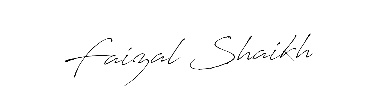 Also we have Faizal Shaikh name is the best signature style. Create professional handwritten signature collection using Antro_Vectra autograph style. Faizal Shaikh signature style 6 images and pictures png