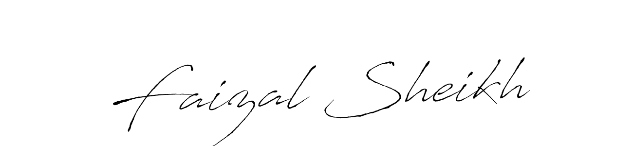 Design your own signature with our free online signature maker. With this signature software, you can create a handwritten (Antro_Vectra) signature for name Faizal Sheikh. Faizal Sheikh signature style 6 images and pictures png