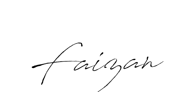 Use a signature maker to create a handwritten signature online. With this signature software, you can design (Antro_Vectra) your own signature for name Faizan. Faizan signature style 6 images and pictures png