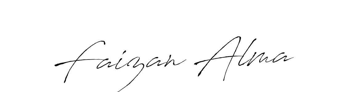 Also You can easily find your signature by using the search form. We will create Faizan Alma name handwritten signature images for you free of cost using Antro_Vectra sign style. Faizan Alma signature style 6 images and pictures png
