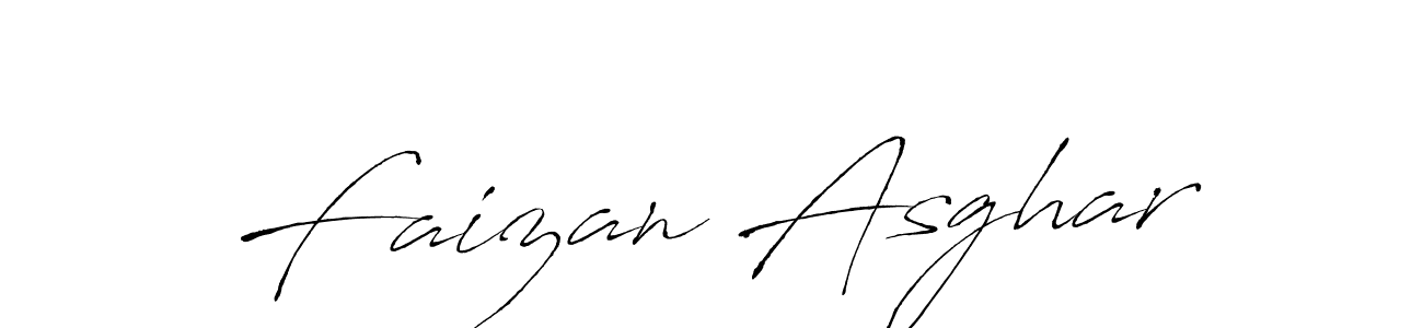 Make a beautiful signature design for name Faizan Asghar. With this signature (Antro_Vectra) style, you can create a handwritten signature for free. Faizan Asghar signature style 6 images and pictures png