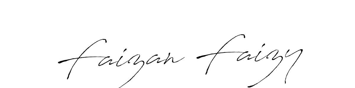 How to make Faizan Faizy name signature. Use Antro_Vectra style for creating short signs online. This is the latest handwritten sign. Faizan Faizy signature style 6 images and pictures png
