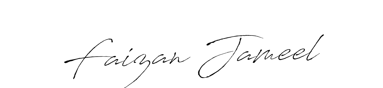 Design your own signature with our free online signature maker. With this signature software, you can create a handwritten (Antro_Vectra) signature for name Faizan Jameel. Faizan Jameel signature style 6 images and pictures png