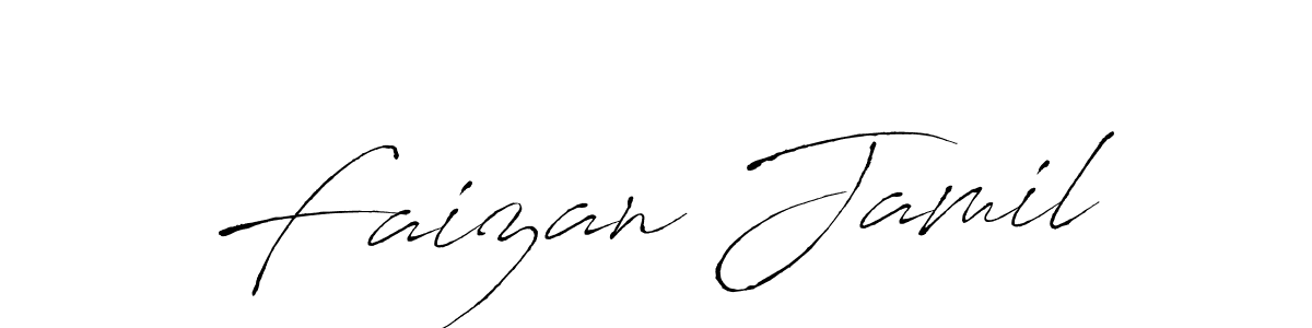 Create a beautiful signature design for name Faizan Jamil. With this signature (Antro_Vectra) fonts, you can make a handwritten signature for free. Faizan Jamil signature style 6 images and pictures png