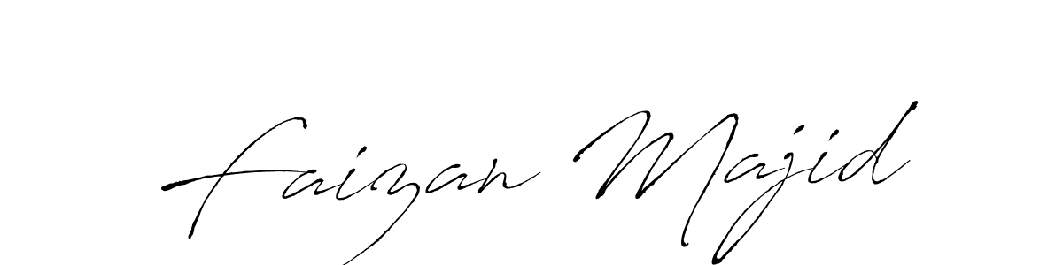 Create a beautiful signature design for name Faizan Majid. With this signature (Antro_Vectra) fonts, you can make a handwritten signature for free. Faizan Majid signature style 6 images and pictures png