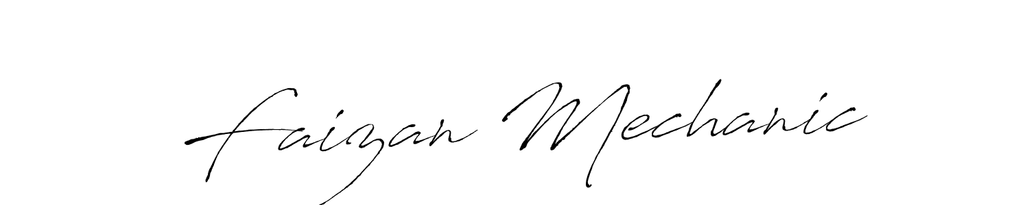 Also we have Faizan Mechanic name is the best signature style. Create professional handwritten signature collection using Antro_Vectra autograph style. Faizan Mechanic signature style 6 images and pictures png