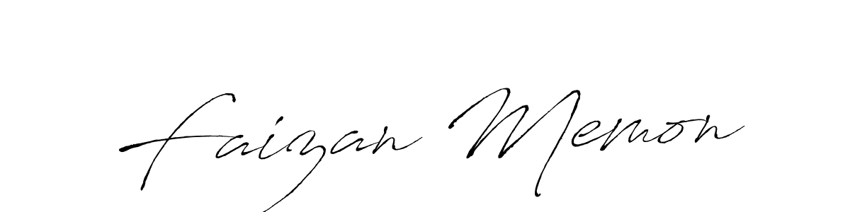 How to make Faizan Memon signature? Antro_Vectra is a professional autograph style. Create handwritten signature for Faizan Memon name. Faizan Memon signature style 6 images and pictures png