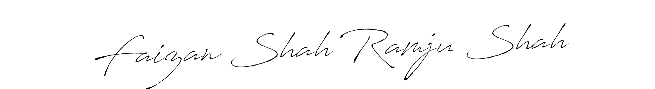 Faizan Shah Ramju Shah stylish signature style. Best Handwritten Sign (Antro_Vectra) for my name. Handwritten Signature Collection Ideas for my name Faizan Shah Ramju Shah. Faizan Shah Ramju Shah signature style 6 images and pictures png