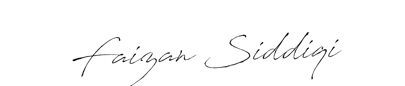 Design your own signature with our free online signature maker. With this signature software, you can create a handwritten (Antro_Vectra) signature for name Faizan Siddiqi. Faizan Siddiqi signature style 6 images and pictures png