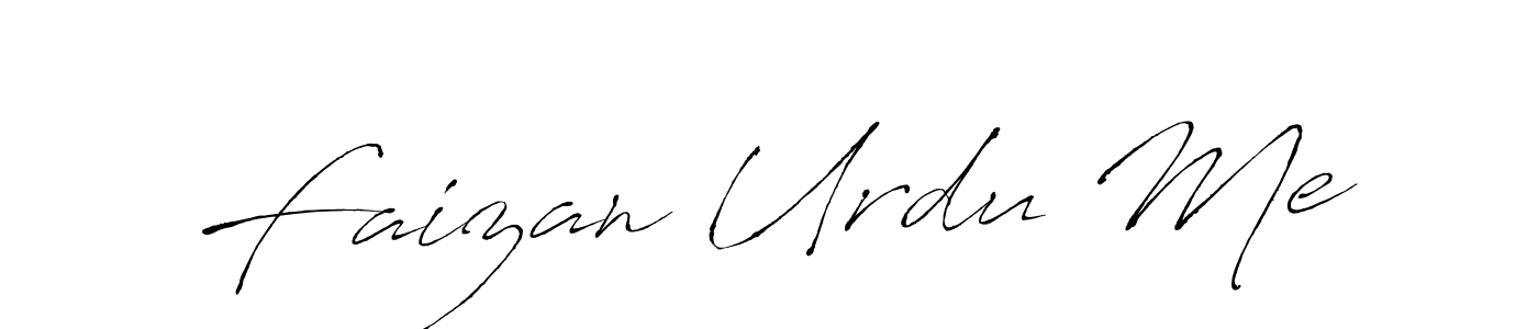 Make a beautiful signature design for name Faizan Urdu Me. With this signature (Antro_Vectra) style, you can create a handwritten signature for free. Faizan Urdu Me signature style 6 images and pictures png
