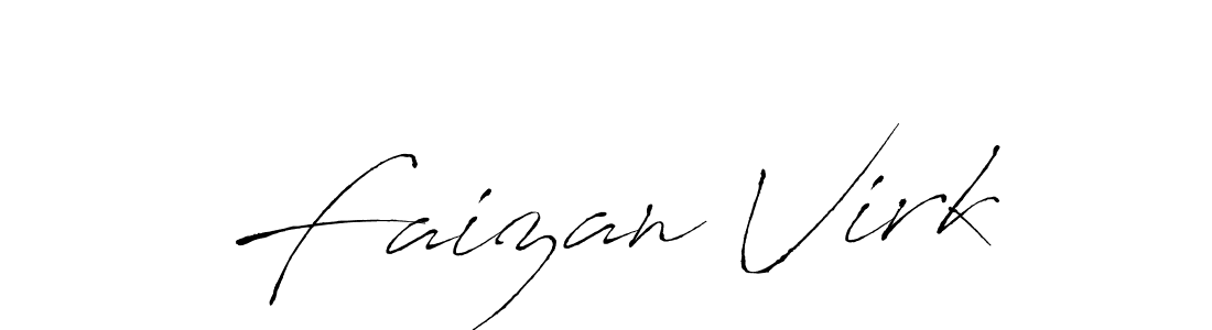 Faizan Virk stylish signature style. Best Handwritten Sign (Antro_Vectra) for my name. Handwritten Signature Collection Ideas for my name Faizan Virk. Faizan Virk signature style 6 images and pictures png