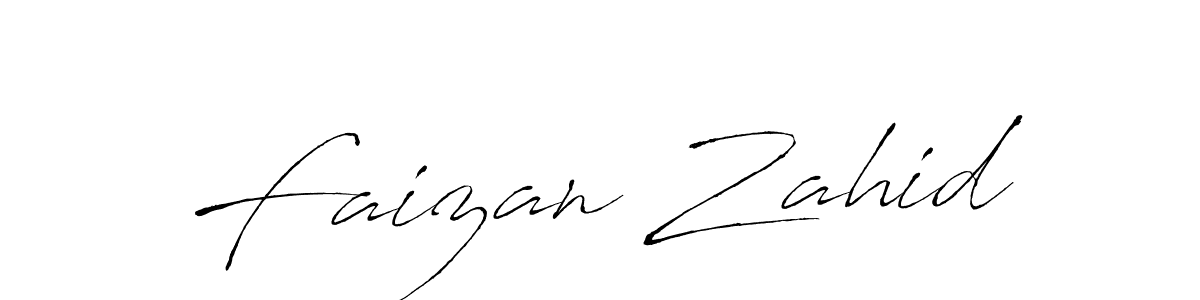 Make a beautiful signature design for name Faizan Zahid. With this signature (Antro_Vectra) style, you can create a handwritten signature for free. Faizan Zahid signature style 6 images and pictures png