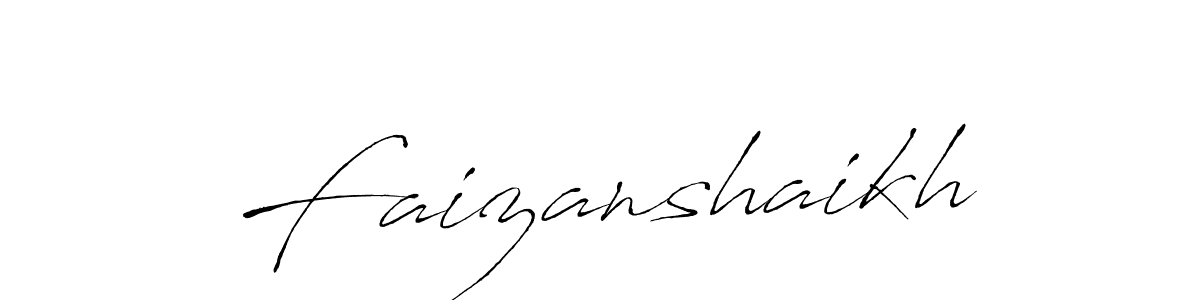 Also we have Faizanshaikh name is the best signature style. Create professional handwritten signature collection using Antro_Vectra autograph style. Faizanshaikh signature style 6 images and pictures png