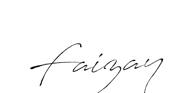 How to make Faizay name signature. Use Antro_Vectra style for creating short signs online. This is the latest handwritten sign. Faizay signature style 6 images and pictures png