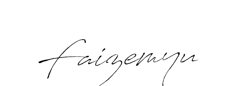 How to make Faizemyu name signature. Use Antro_Vectra style for creating short signs online. This is the latest handwritten sign. Faizemyu signature style 6 images and pictures png