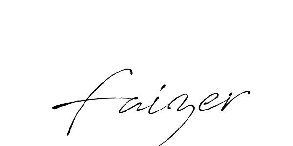 Faizer stylish signature style. Best Handwritten Sign (Antro_Vectra) for my name. Handwritten Signature Collection Ideas for my name Faizer. Faizer signature style 6 images and pictures png