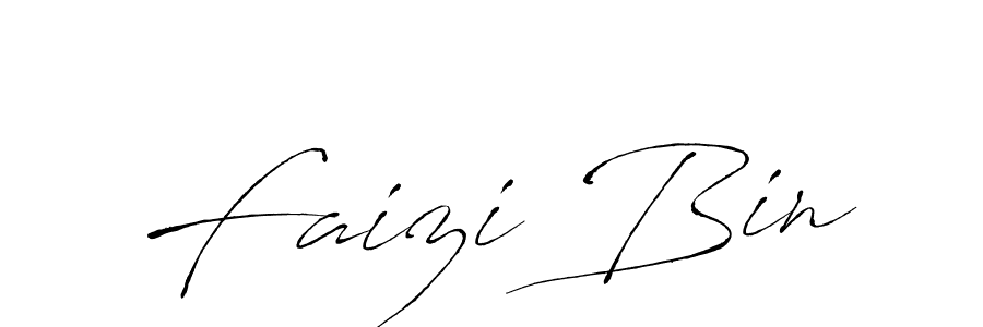 Create a beautiful signature design for name Faizi Bin. With this signature (Antro_Vectra) fonts, you can make a handwritten signature for free. Faizi Bin signature style 6 images and pictures png