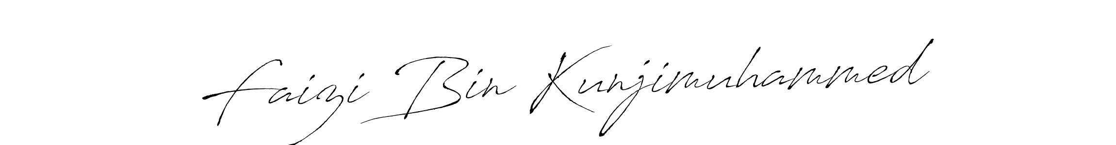 Create a beautiful signature design for name Faizi Bin Kunjimuhammed. With this signature (Antro_Vectra) fonts, you can make a handwritten signature for free. Faizi Bin Kunjimuhammed signature style 6 images and pictures png